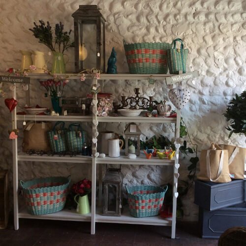 Purple Parrot product shelves